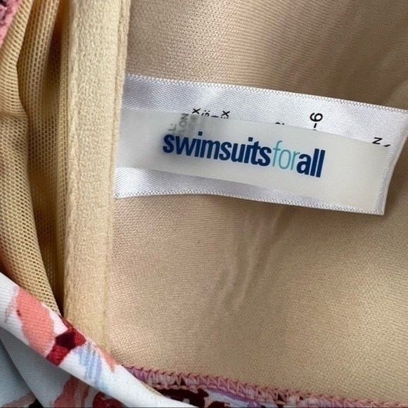 Swimsuit for all womens multicolor halter swim bikini top size 6 - Picture 6 of 7